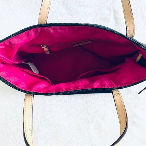 kate spade Sophie mini tote nylon black pink classic quiet luxury versatile - Picture 7 of 11